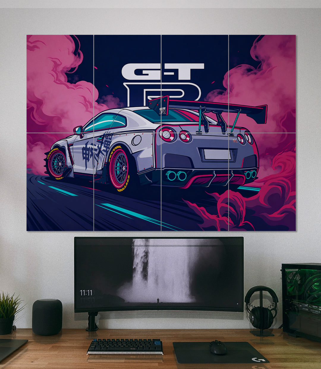 GTR | VECTOR STYLE CARS #01 | 8 Panel Split Wall Set