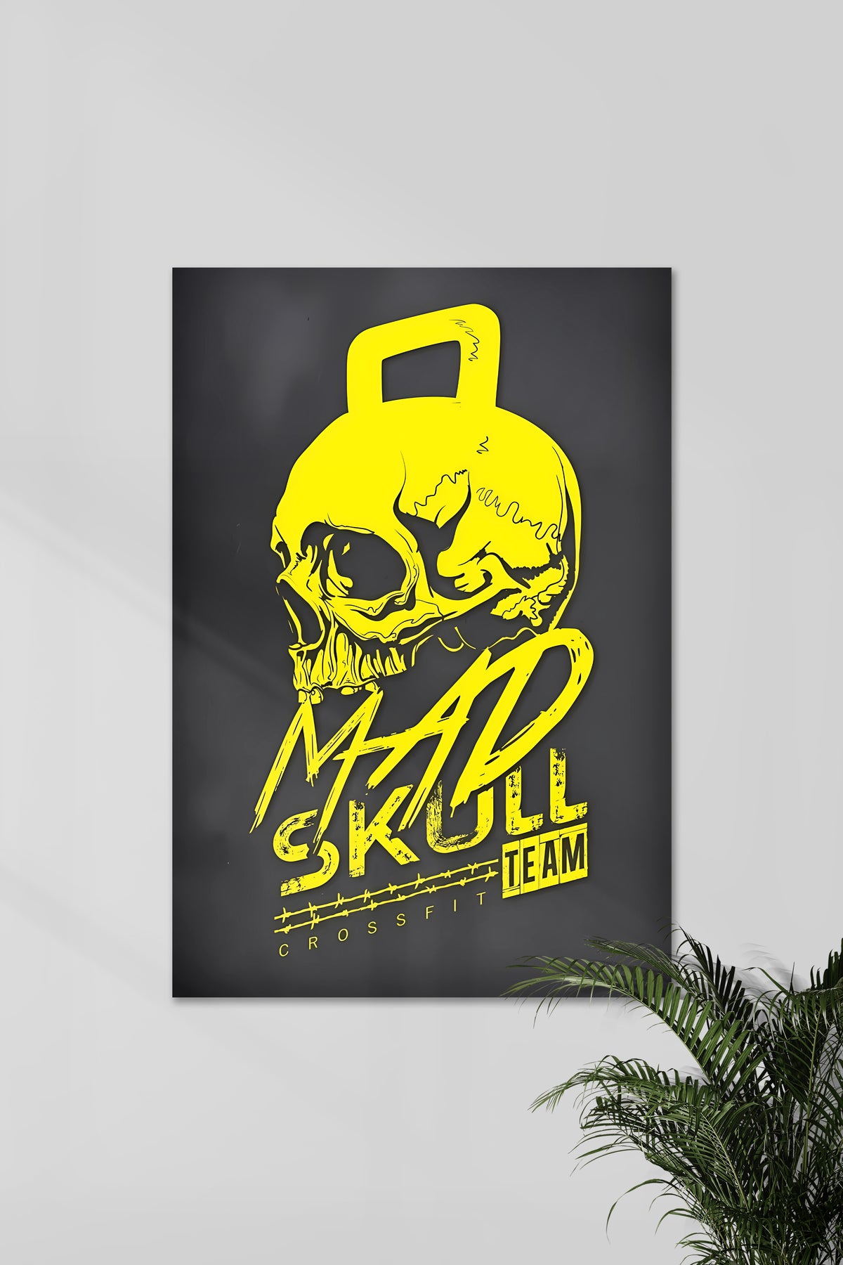 MAD SKULL TEAM | CROSS FIT | Gym Poster - A4