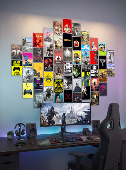 50 Epic Game Collage Set | Wall Setup Pack