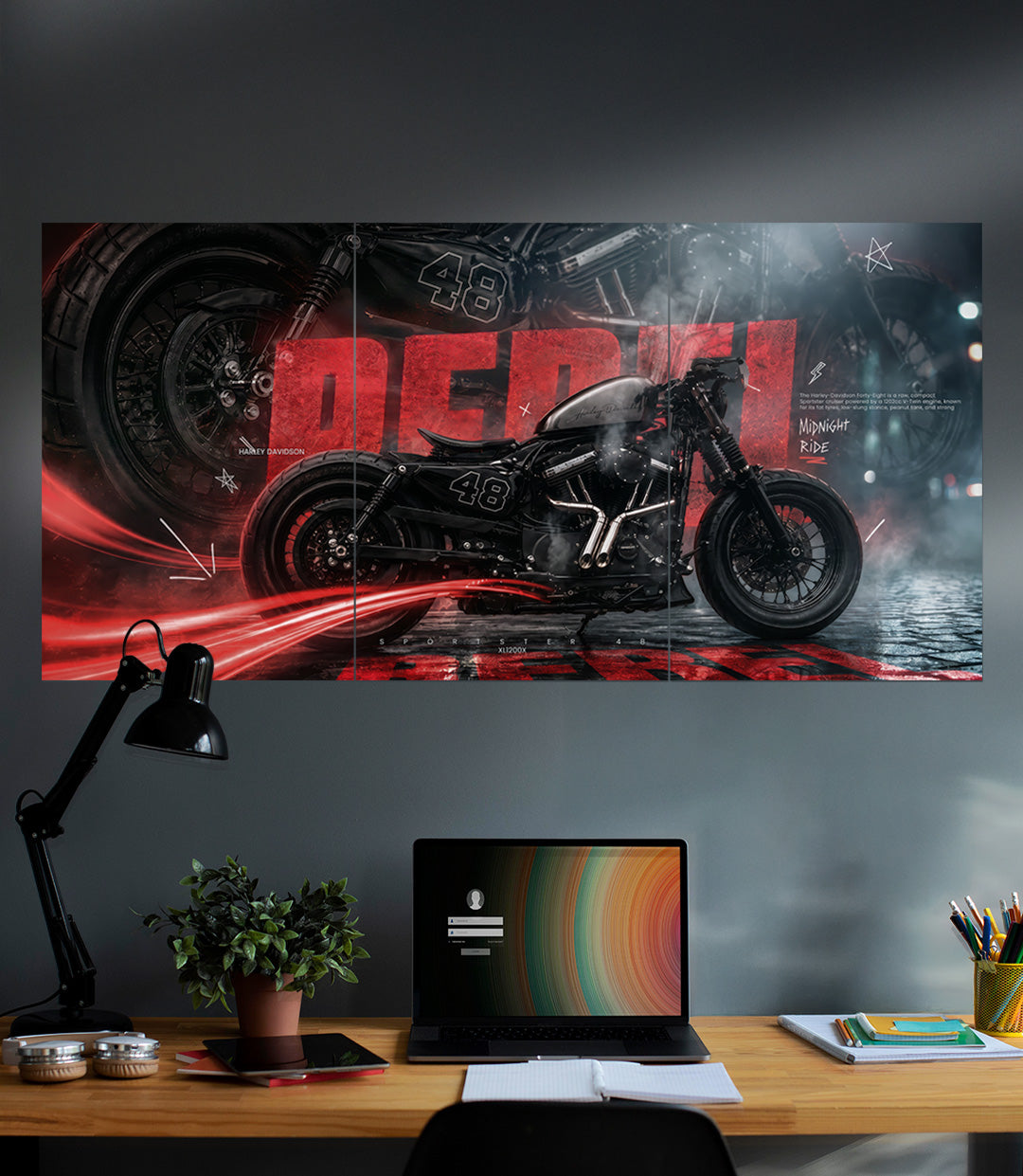 Harley Davidson 48 | Midnight Rebel | 3 Piece Set
