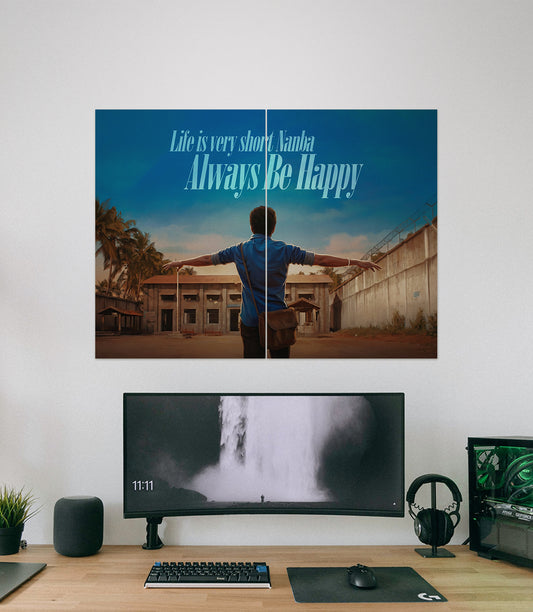 JD Sayings x Thalapathy Vijay MASTER Movie Poster | 2 Piece Set