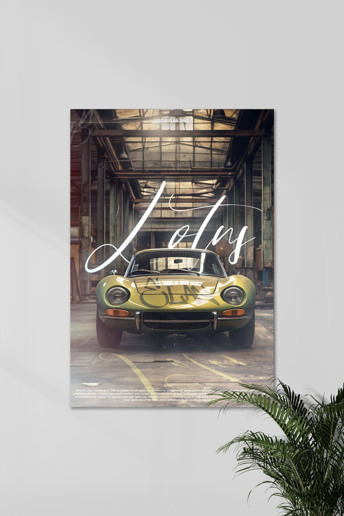 LOTUS ELAN 1962 | CONCEPT CARS #05 | CAR POSTERS - A4