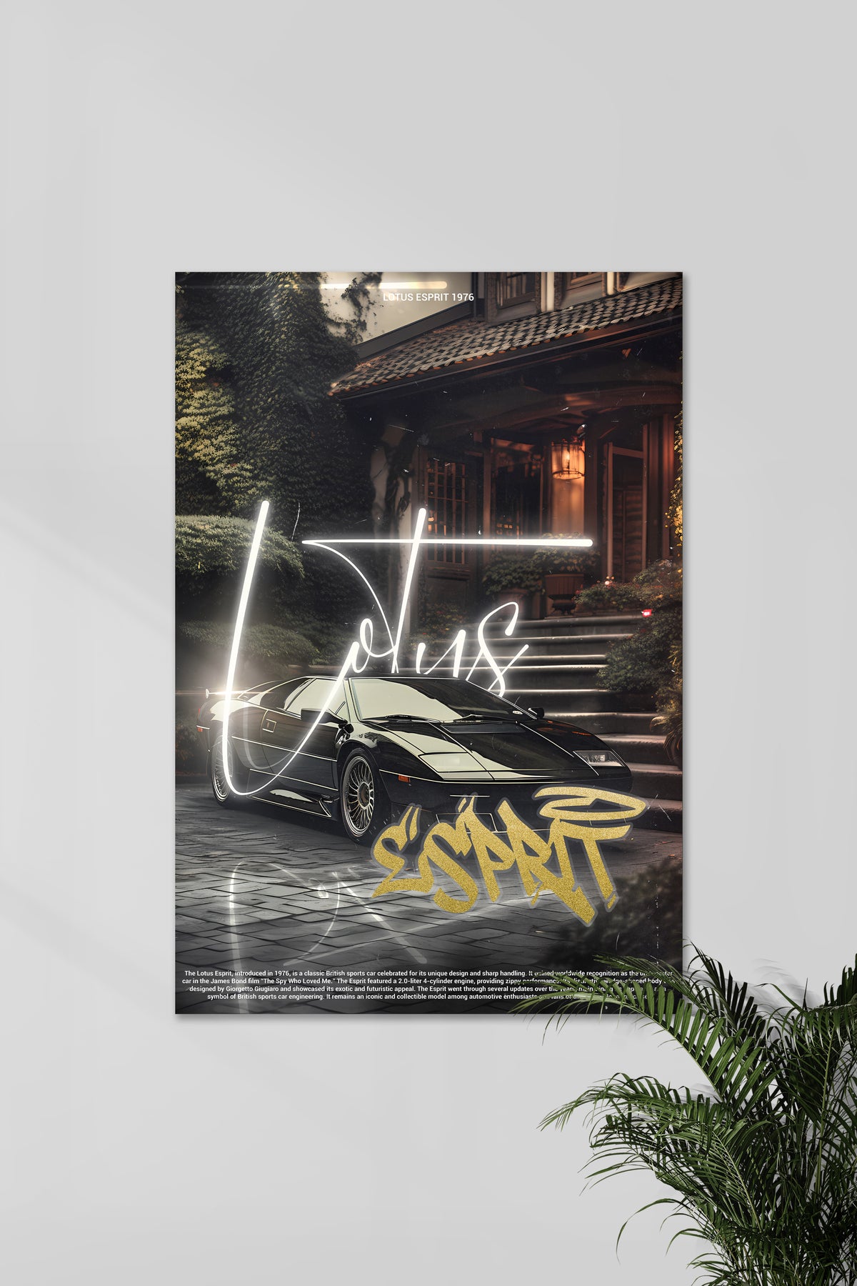 LOTUS ESPRIT 1976 | CONCEPT CARS #05 | CAR POSTERS - A4