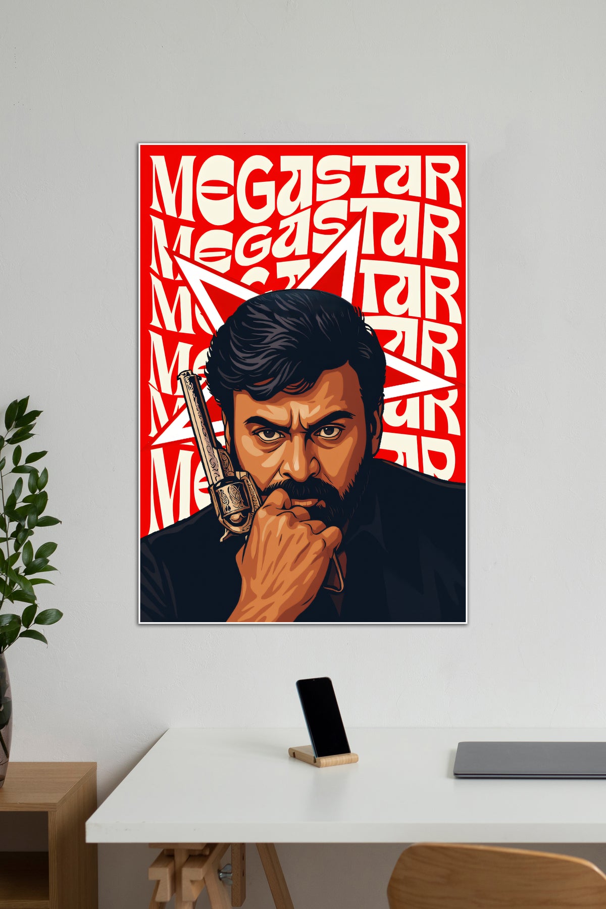 Megastar | Chiranjeevi | Celebrities Poster - A4