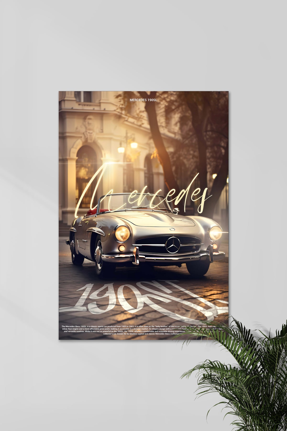 MERCEDES 190SL  | CONCEPT CARS #05 | CAR POSTERS - A4