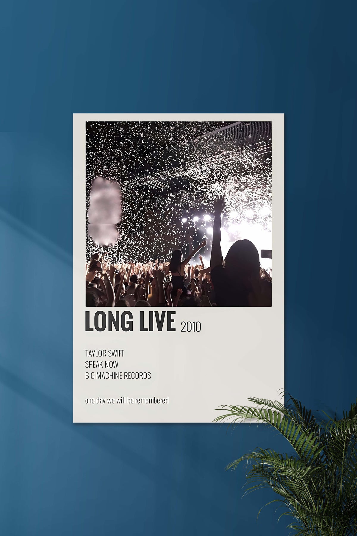 Long LIve x Taylor Swift | Music Card | Music Artist Poster - A4