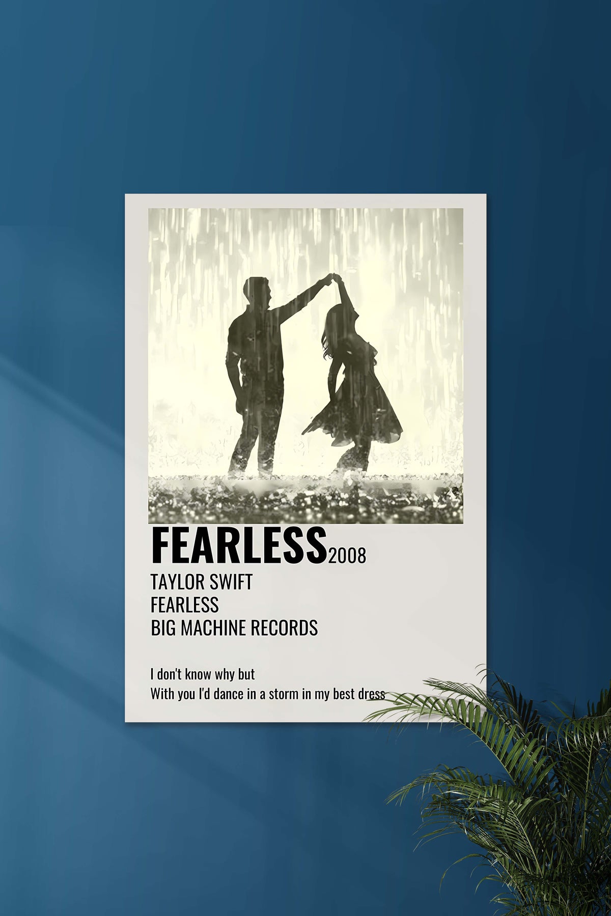 Fearless x Taylor Swift | Music Card | Music Artist Poster - A4
