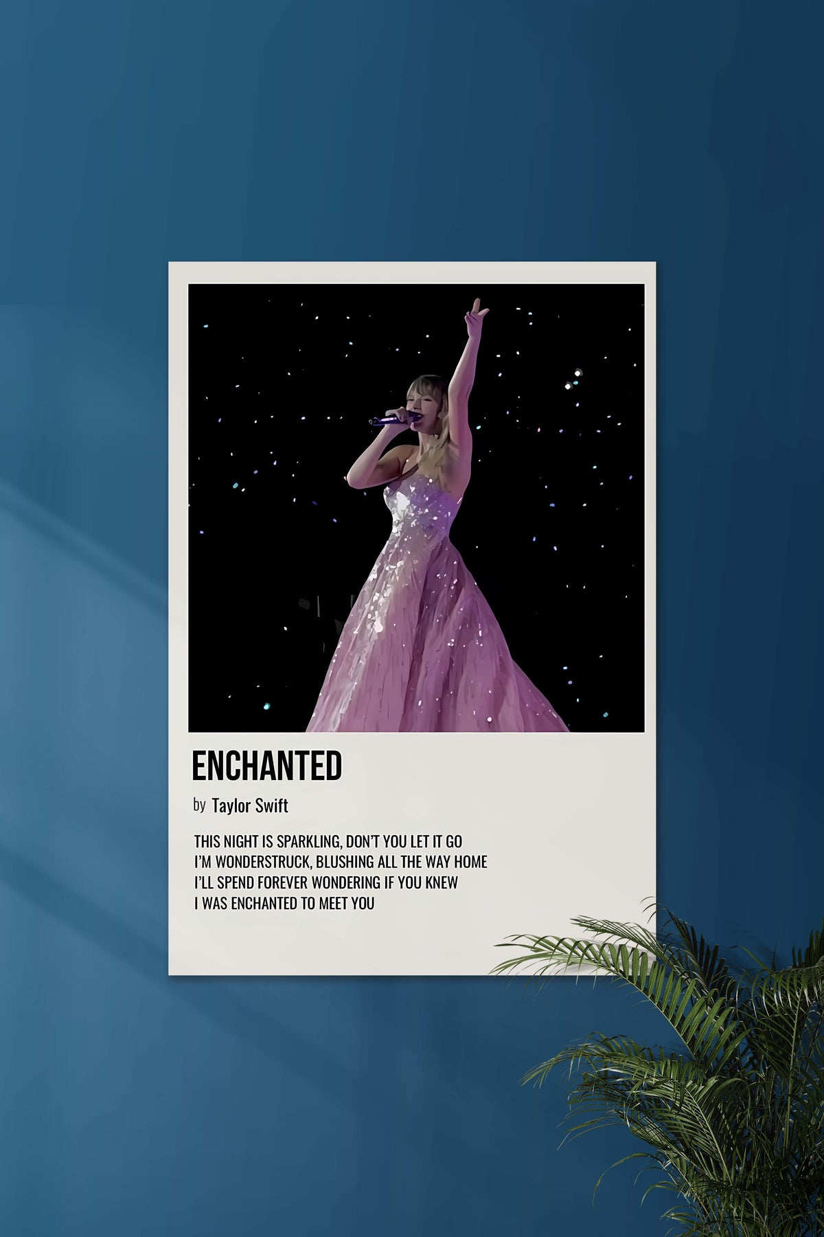 Enchanted x Taylor Swift | Music Card | Music Artist Poster - A4