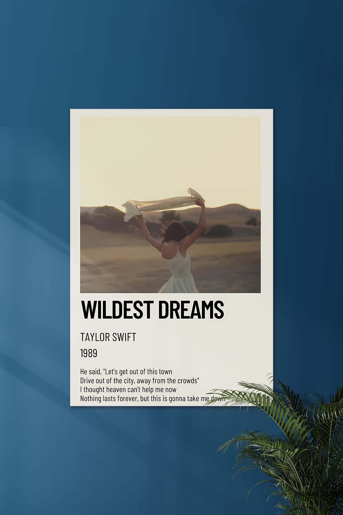 Wildest Dreams x Taylor Swift | Music Card | Music Artist Poster - A4