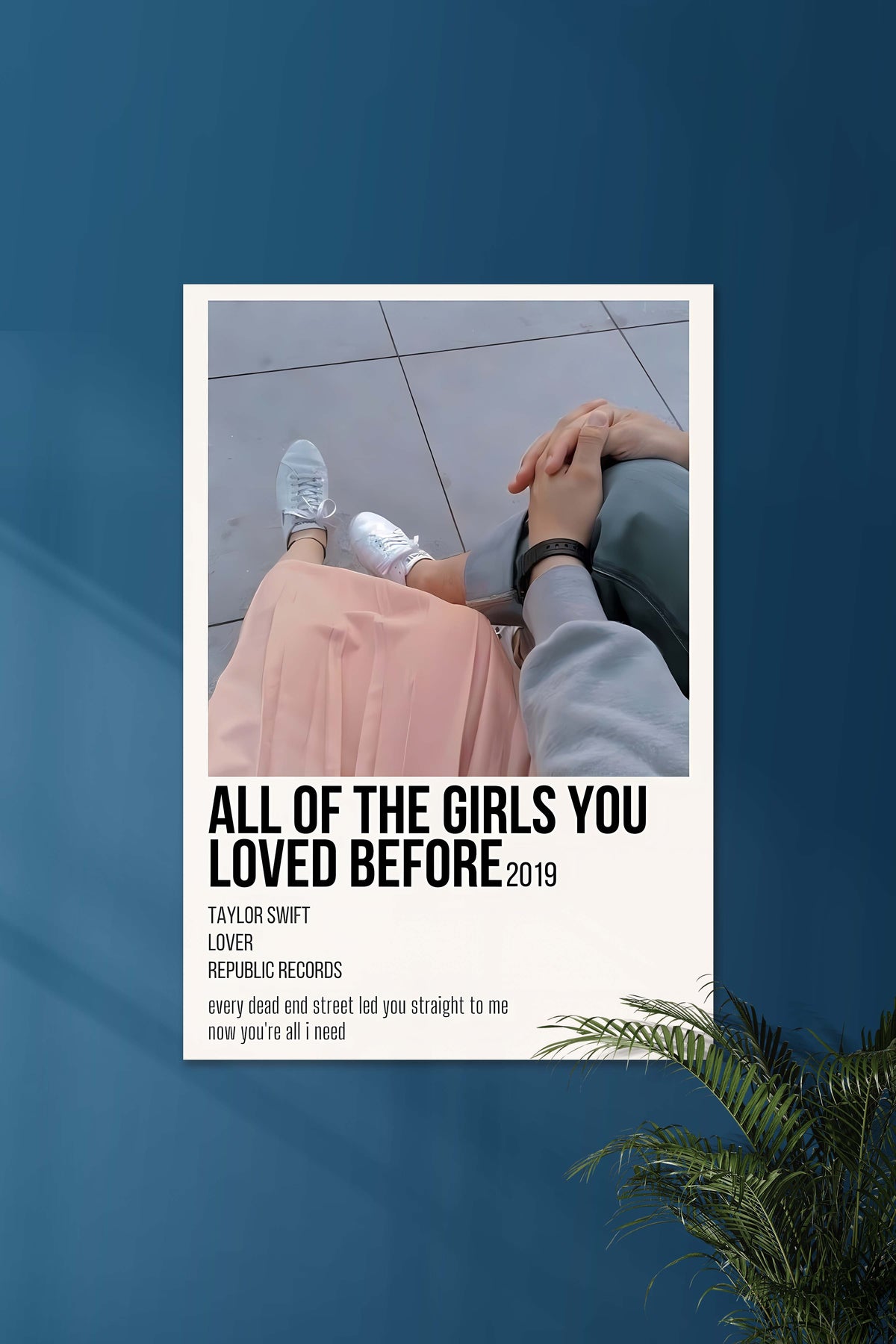 All of the Girls x Taylor Swift | Music Card | Music Artist Poster - A4