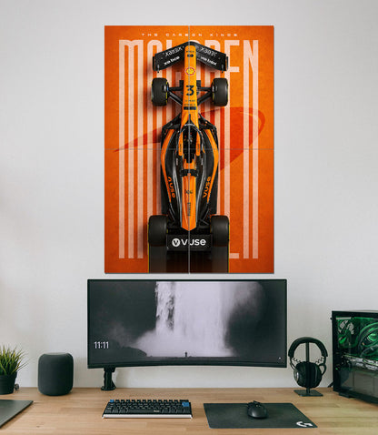 McLaren MCL38 | The Carbon Kings | Formula 1 Wall Art | 4 Piece Set
