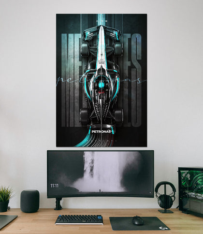 Mercedes AMG Petronas | Petronas Precision | Formula 1 Wall Art | 4 Piece Set