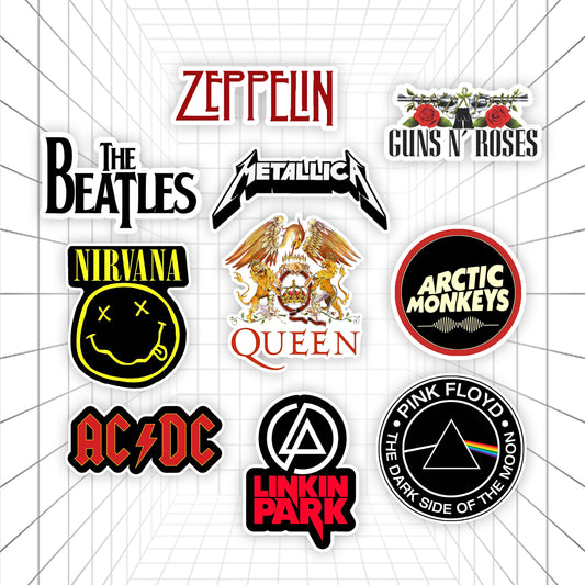 Sticker Rack Bands Stickerized | Posterized.in