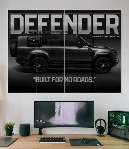DEFENDER | BUILT FOR NO ROADS | 8 Panel Split Wall Set