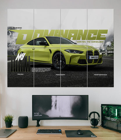 BMW M4 DOMINANCE | Super Car | 8 Panel Split Wall Set