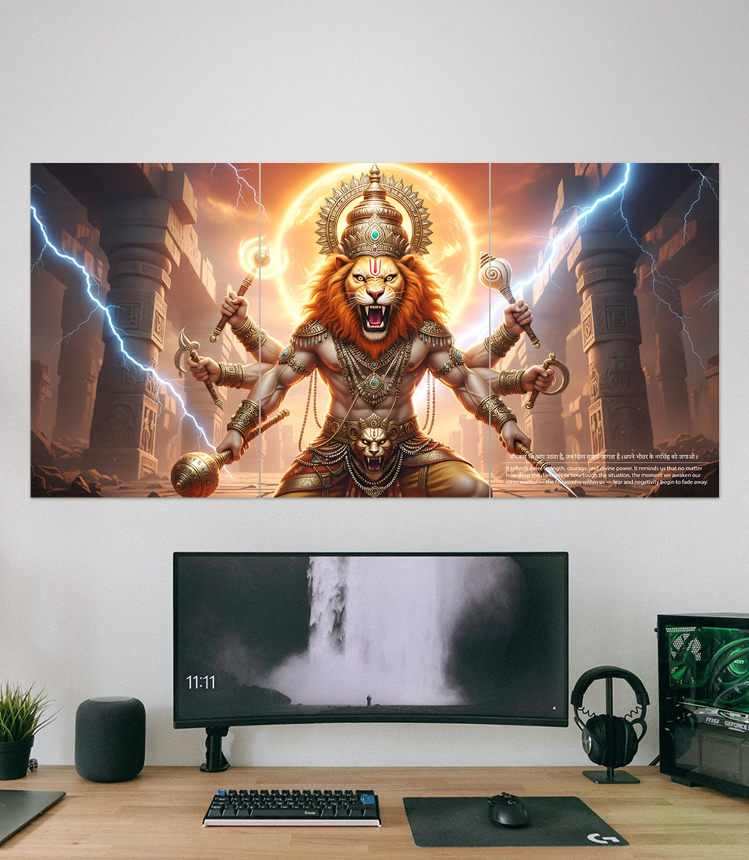 Narasimha | Devotional | 3 Piece Set - A4