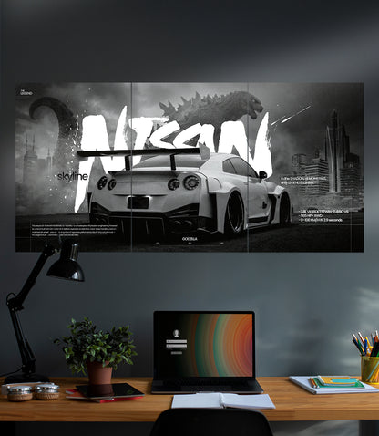 Nissan Skyline GOZILLA  | Car Set | 3 Piece Set