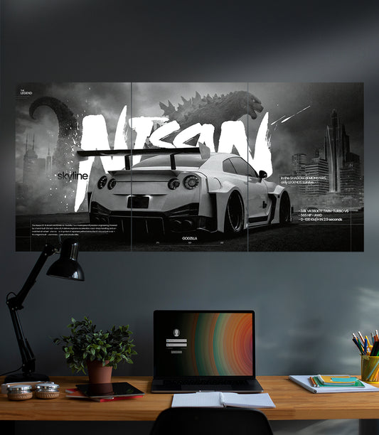 Nissan Skyline GOZILLA  | Car Set | 3 Piece Set