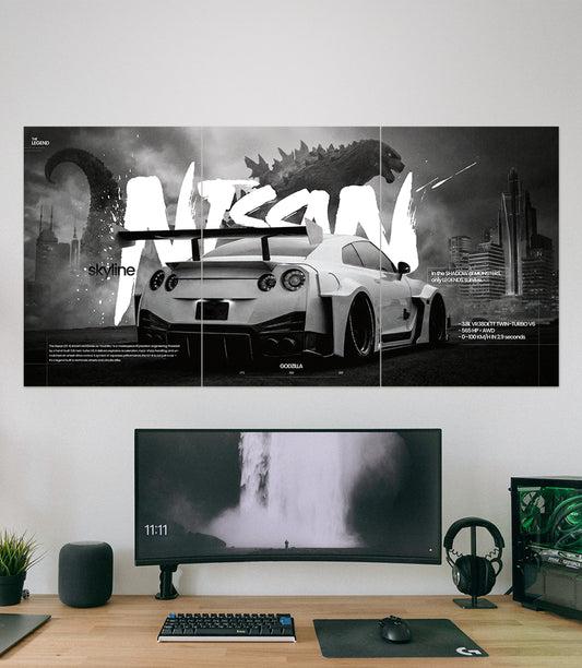 Nissan Skyline GOZILLA  | Car Set | 3 Piece Set