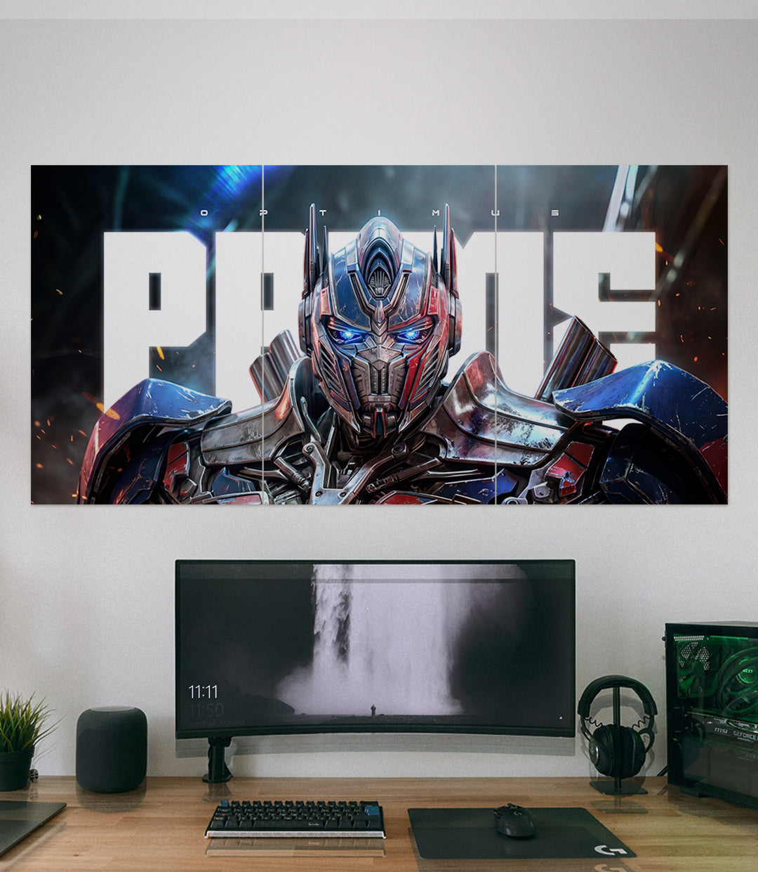 Optimus Prime | Transformers Cinematic wall art | 3 Piece Set - A4