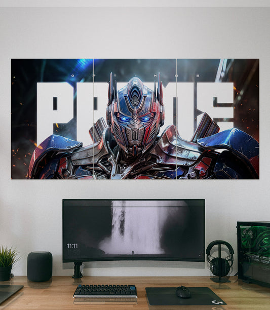 Optimus Prime | Transformers Cinematic wall art | 3 Piece Set