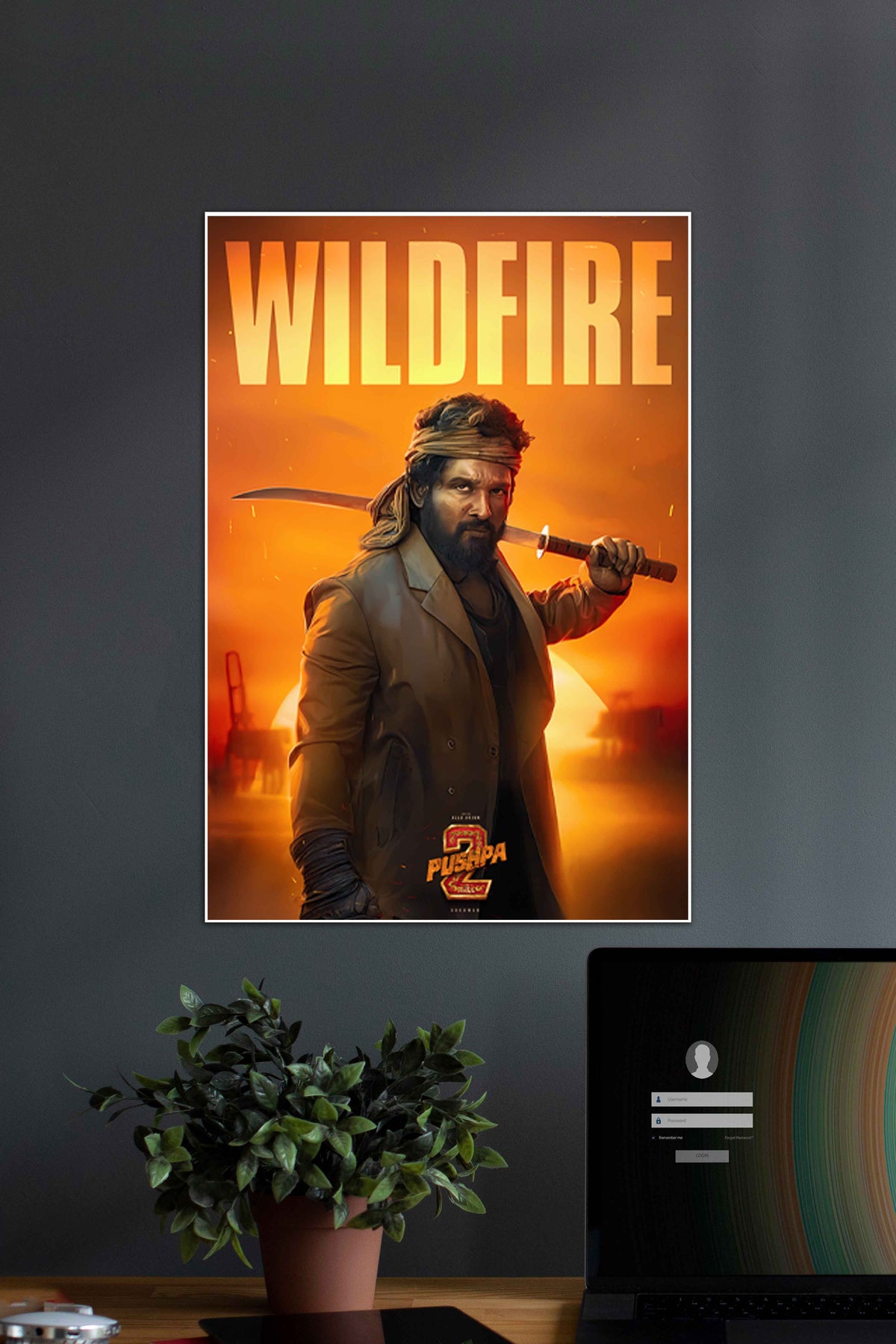Wild Fire x Allu Arjun | Pushpa 2 | Tollywood | Movie Posters - A4