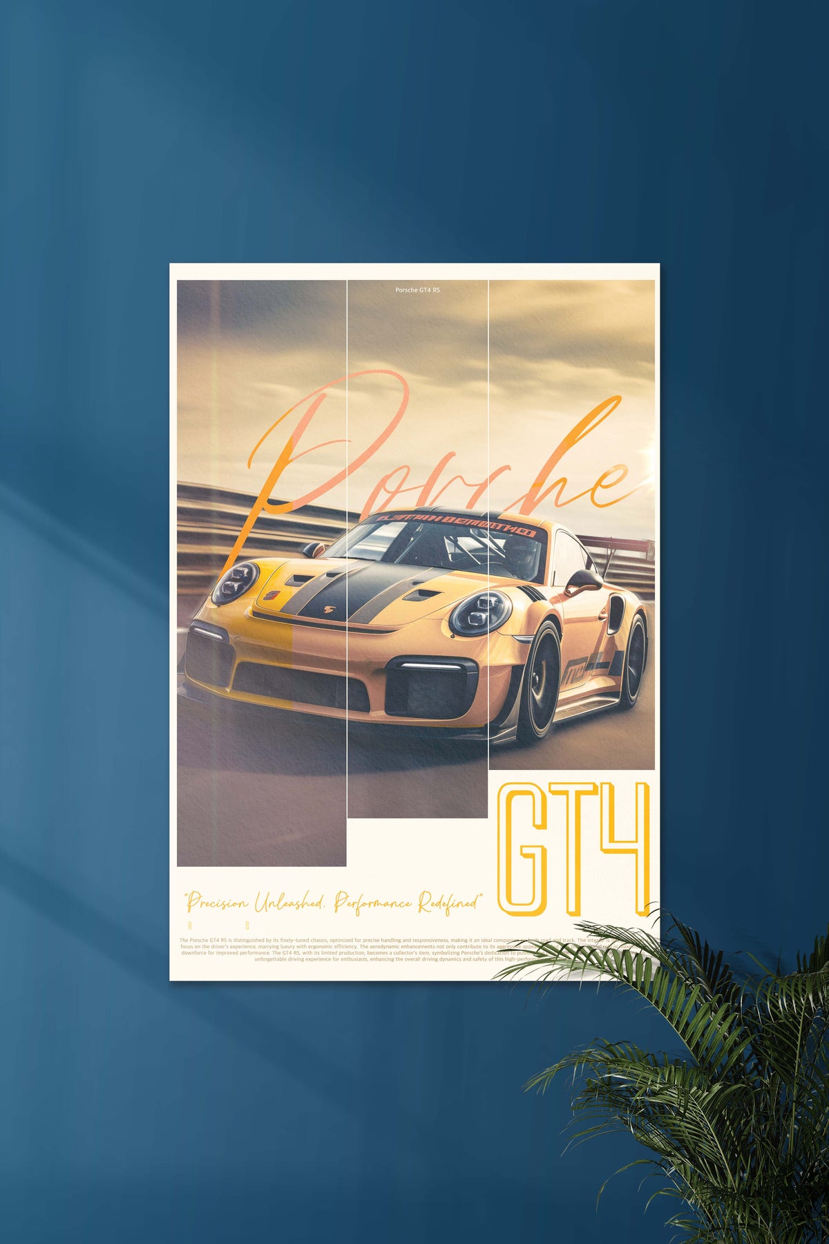 Porsche GT4 RS | CONCEPT CARS #06 | CAR POSTERS - A4