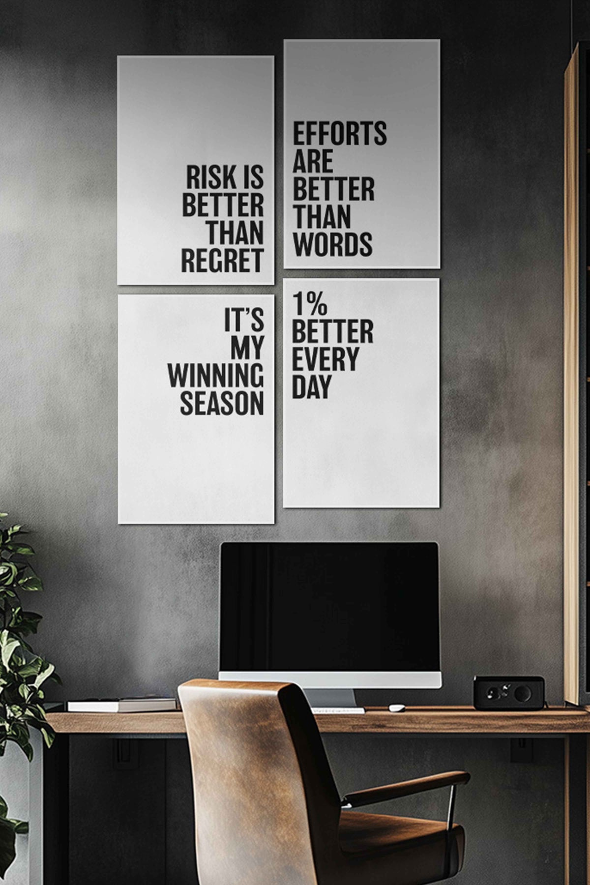Motivational Quotes 4 pcs Set #00 | Motivational Quotes Combo - A4