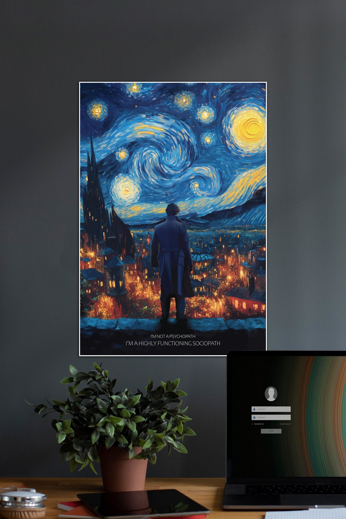 Iam Not A Psychopath | Sherlock Holmes #01 | Series Poster - A4