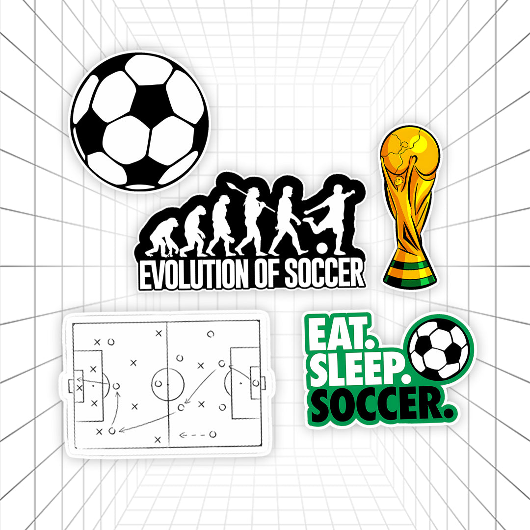 Eat Sleep Soccer #01 | Stickerized | 5 Stickers