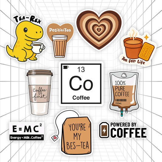 Coffee Vibes Aesthetic Journal Sticker #01 | Stickerized | 10 Stickers
