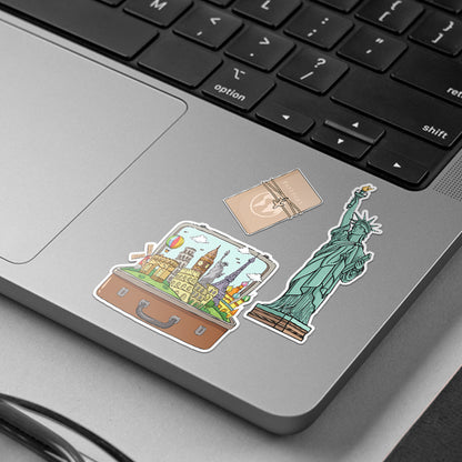 Aesthetic Travel Journal Sticker #01 | Stickerized | 5 Stickers