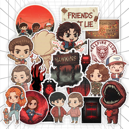 Hawkins Universe Aesthetic Sticker Pack (20 Pieces) | Stickerized