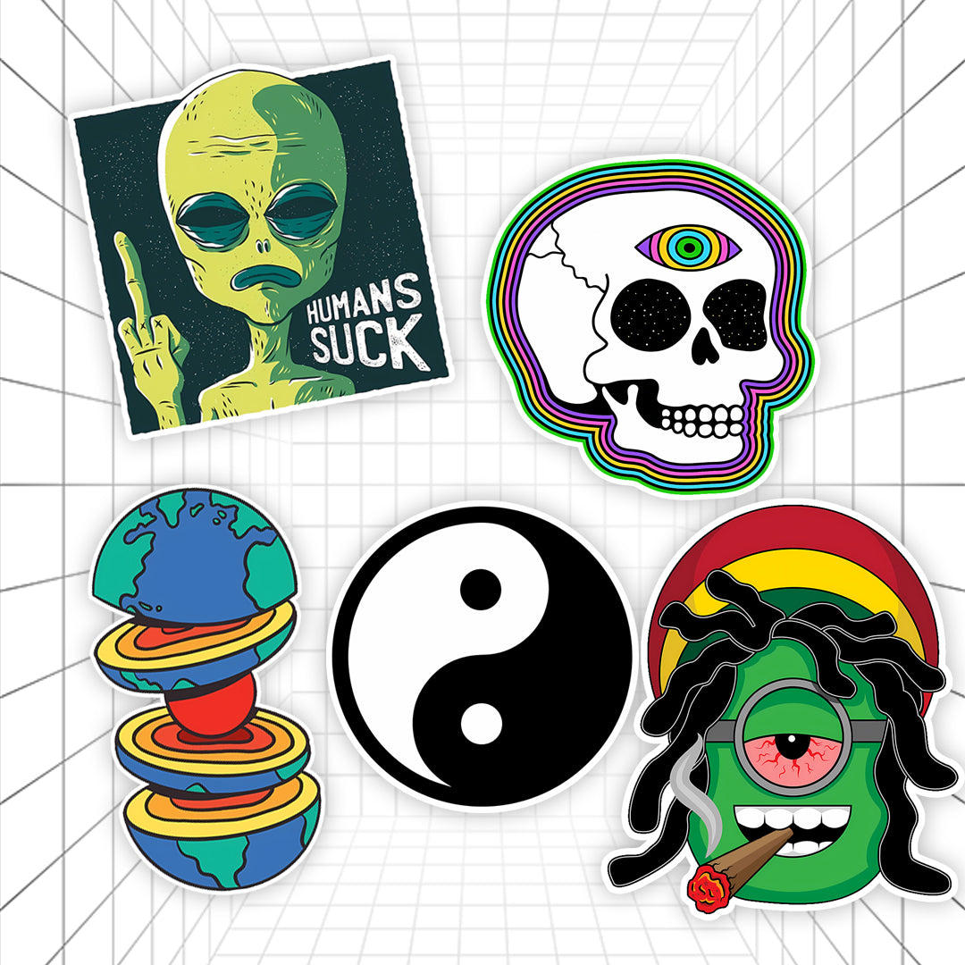 Trippy Aesthetic Stickers #01 | Stickerized | 5 Stickers