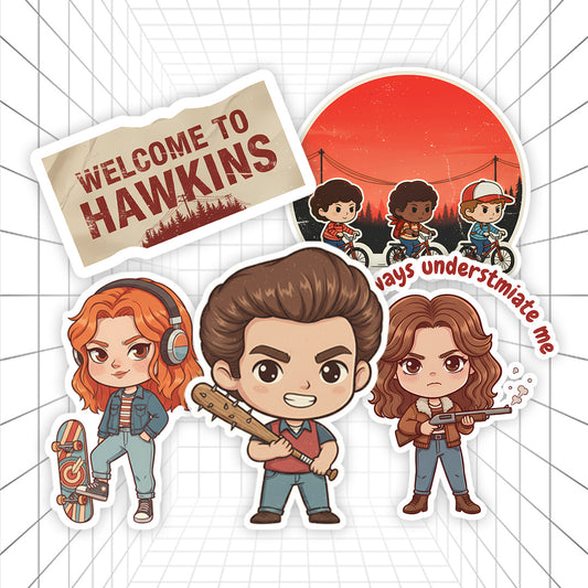 Welcome to Hawkins | Stranger Things #01 | Stickerized | 5 Stickers