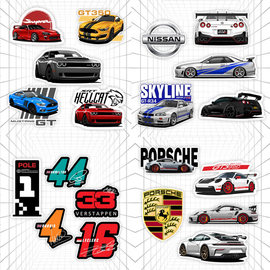 20 Car Stickers