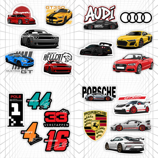 20 Car Stickers