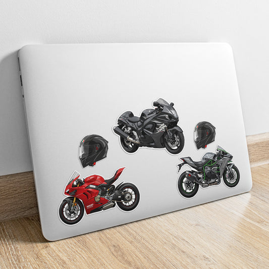 Superbike Stickers #01 | Stickerized | 5 Stickers