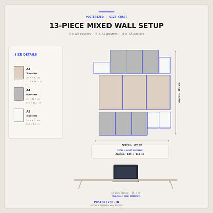 Multiverse Legends  | Premium Wall Setup Pack | 11 Design A4 A3 Mix Pack