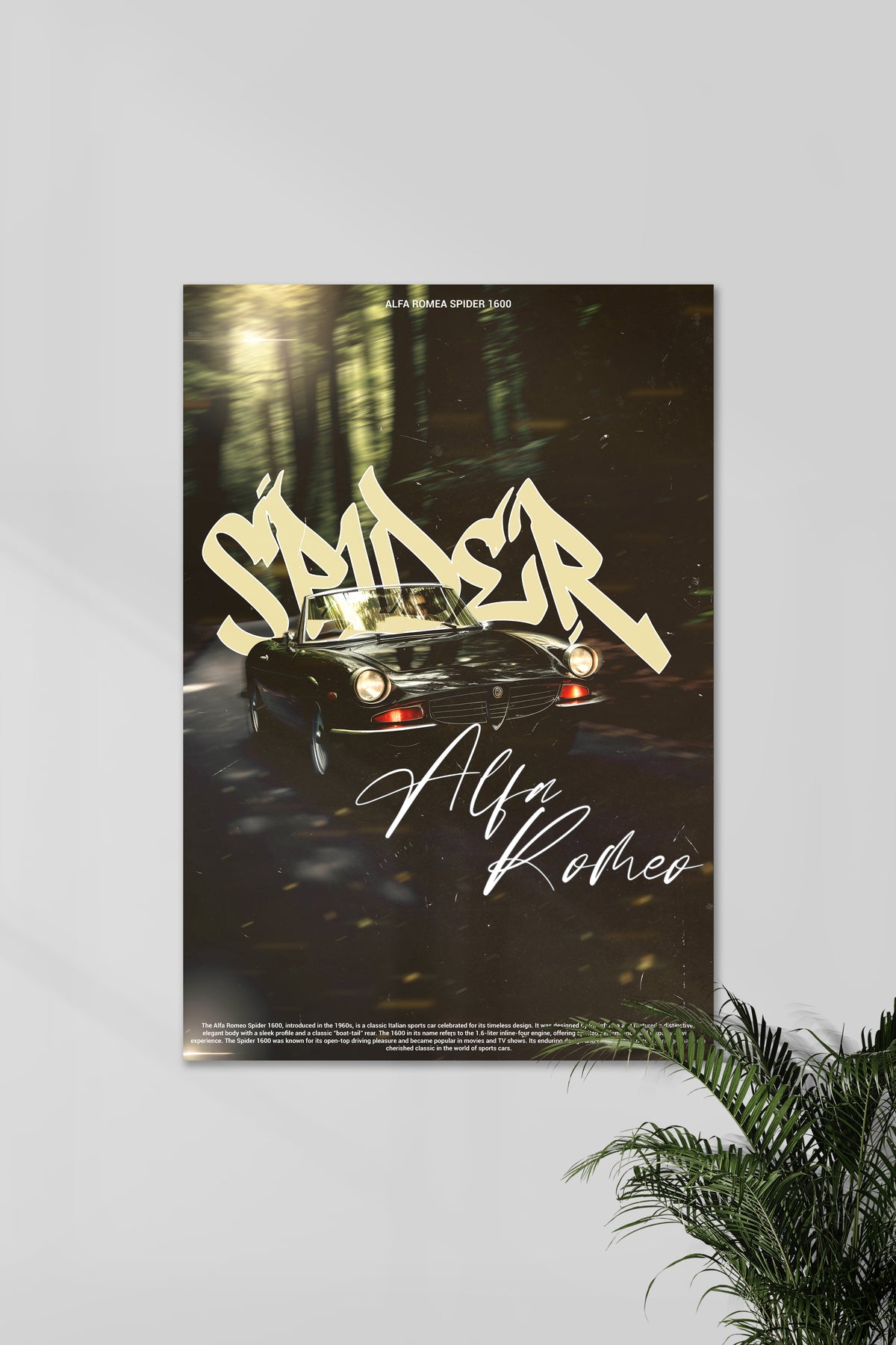 ALFA ROMEA SPIDER 1600 | CONCEPT CARS #05 | CAR POSTERS - A4