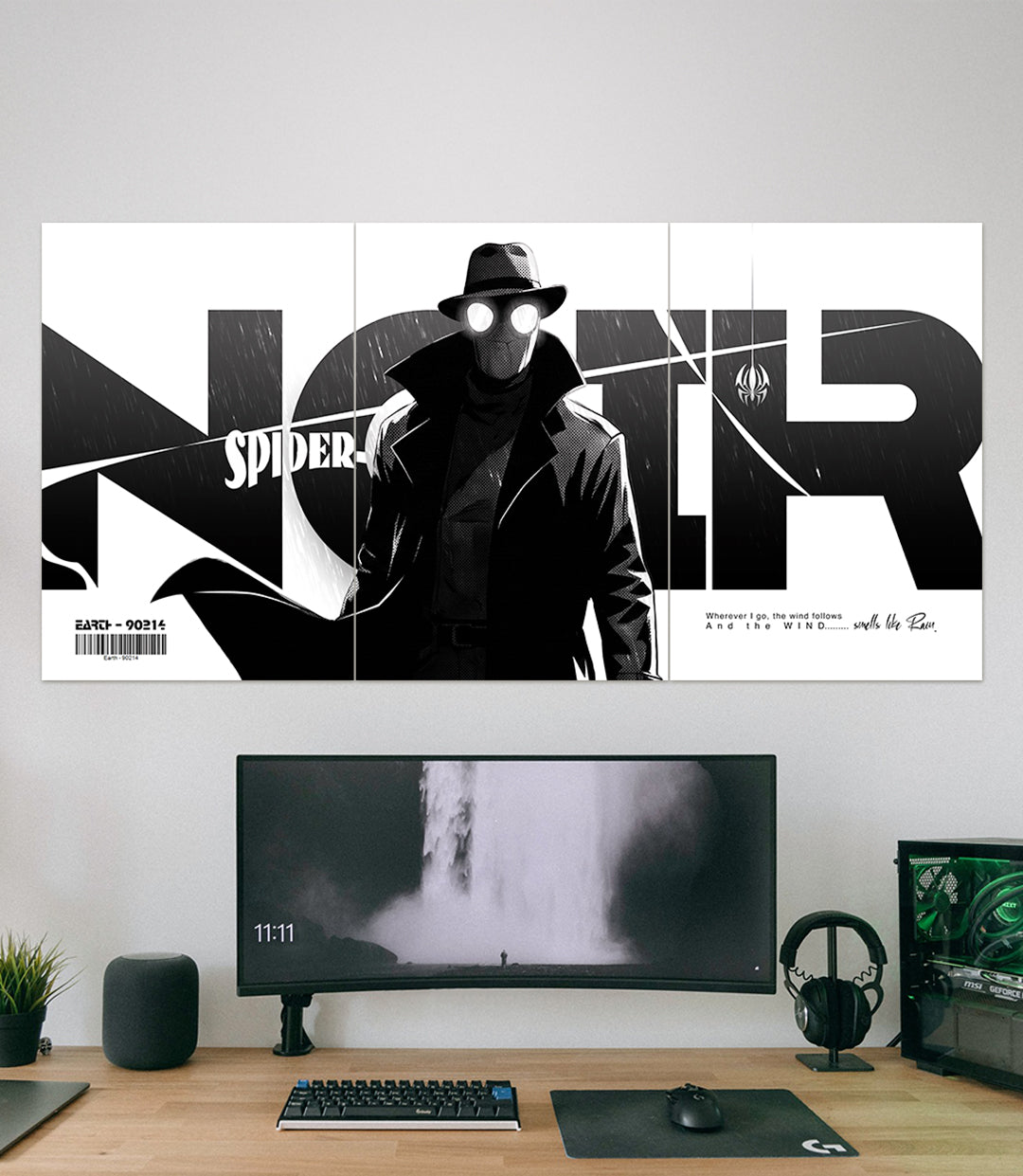 SpiderMan Noir | Monochrome Vigilante | 3 Piece Set - A4