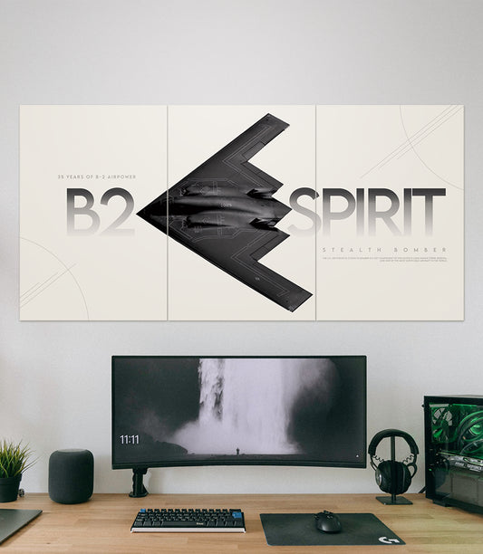 Stealth Bomber B2 Spirit | Fighter Jet | 3 Piece Set