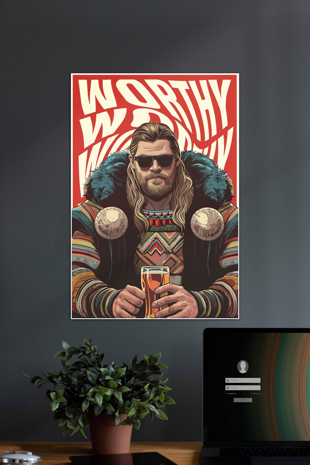 STILL WORTHY | Thor | MCU | Movie Poster - A4