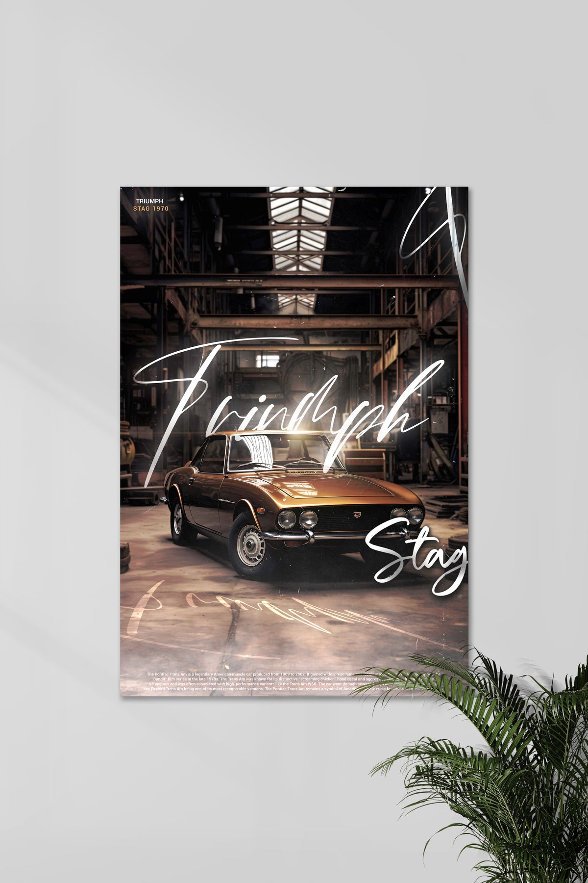 TRIUMPH STAG 1970 | CONCEPT CARS #05 | CAR POSTERS - A4