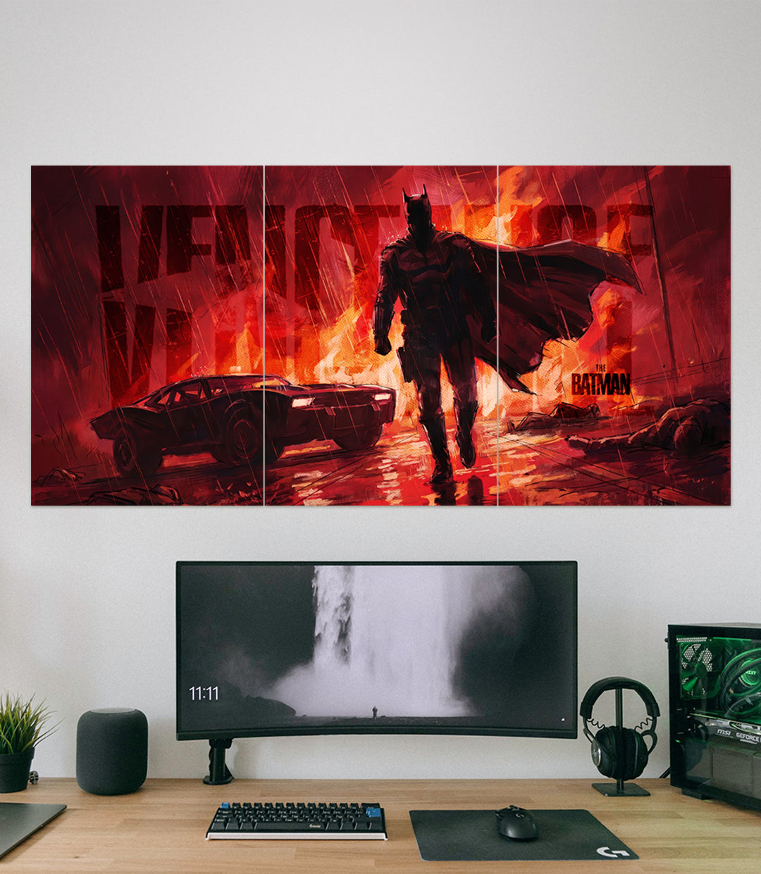 The Batman Vengeance | Red Gotham | 3 Piece Set - A4