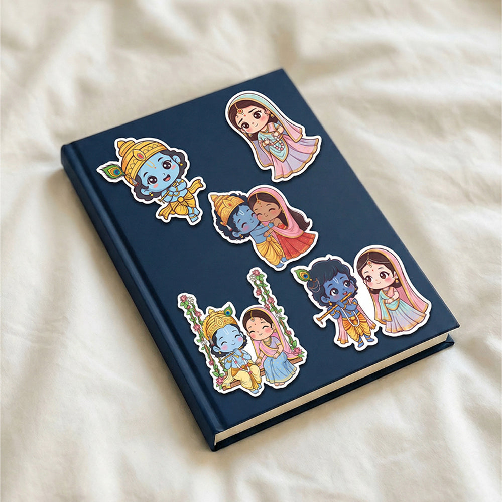 RadhaKrishna Stickers #01 | Stickerized | 5 Stickers