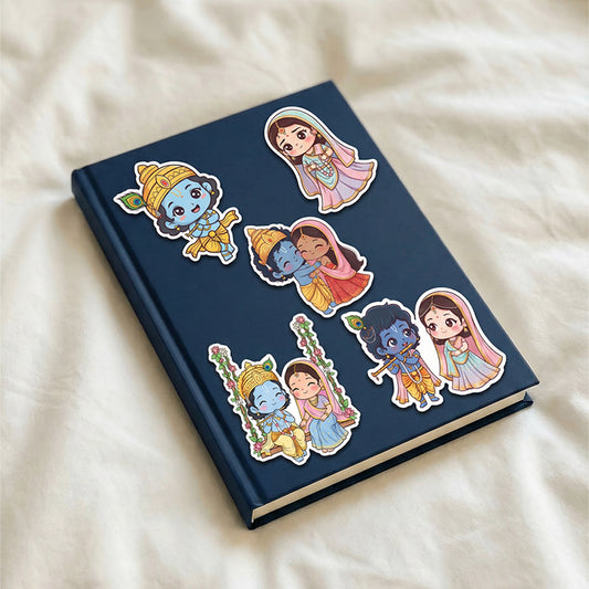 RadhaKrishna Stickers #01 | Stickerized | 5 Stickers