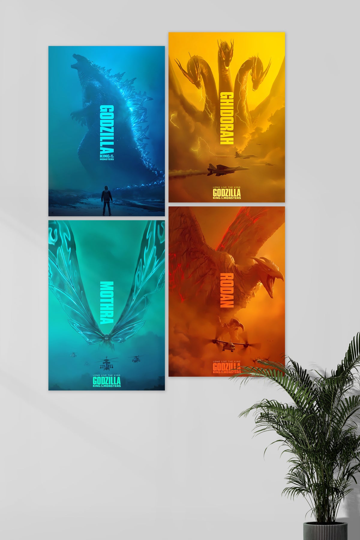 Godzilla King of the Monster Set | Godzilla | Movie Pack Of 4 - A4