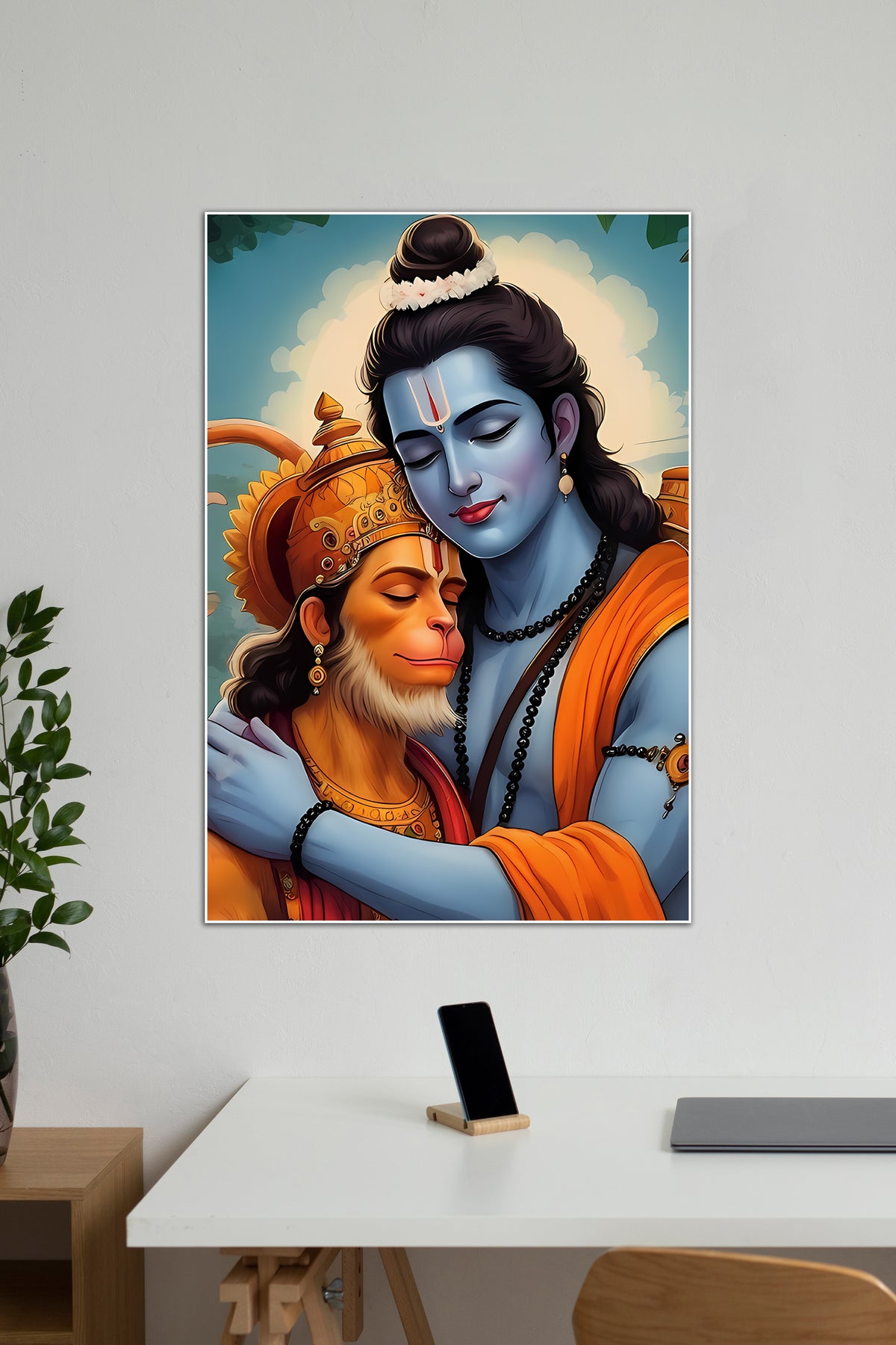 Ram Bhakt Hanuman | Lord Rama & Hanuman #01 | Devotional Poster ...