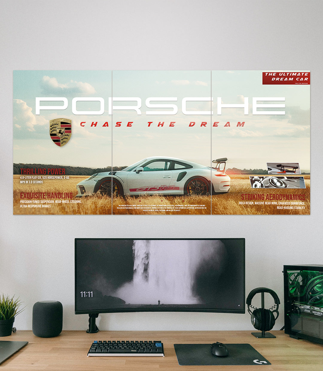 PORSCHE CHASE THE DREAM | CAR SET | 3 Piece Set